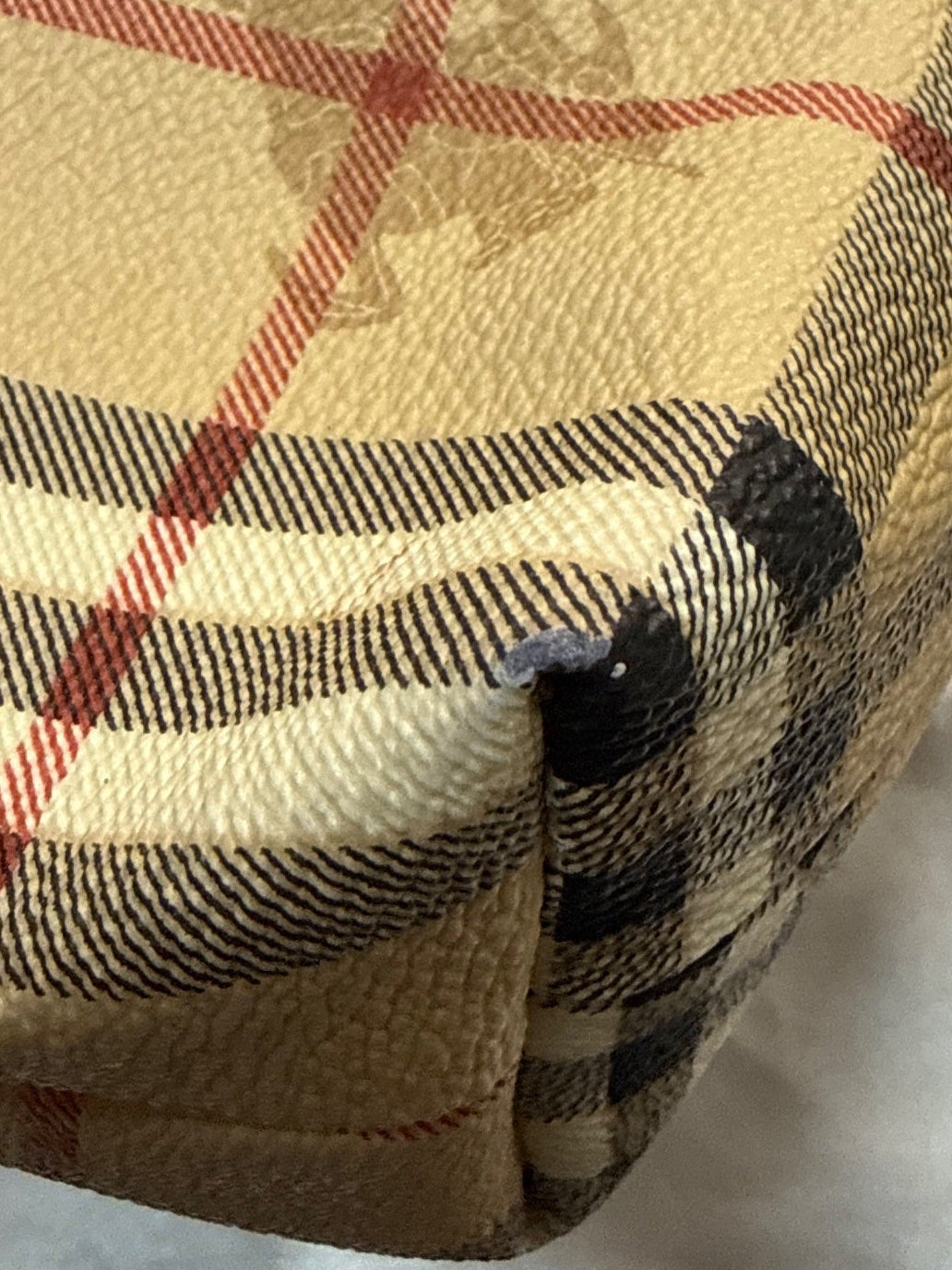 Burberry Haymarket Check Hobo in Brown