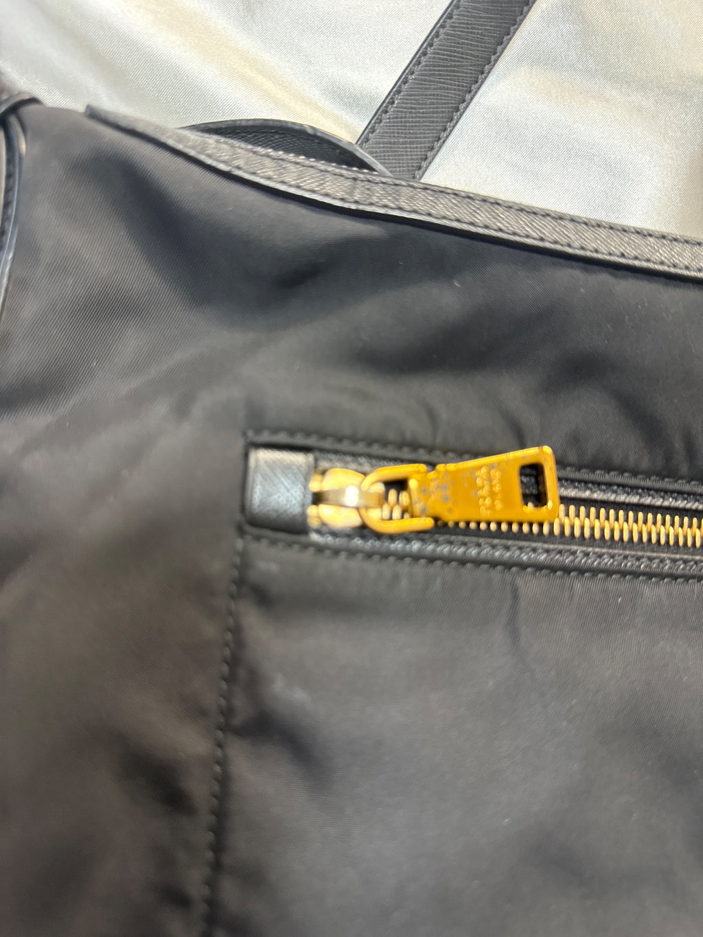 Prada Nylon Sling Crossbody Bag in Black