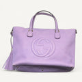 Gucci Soho Interlocking GG Tote in Purple