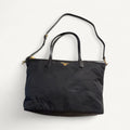 Prada Nylon Tessuto Saffiano Convertible Tote Crossbody Sling in Black