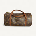 Louis Vuitton Papillon Monogram Shoulder Bag in Dark Brown
