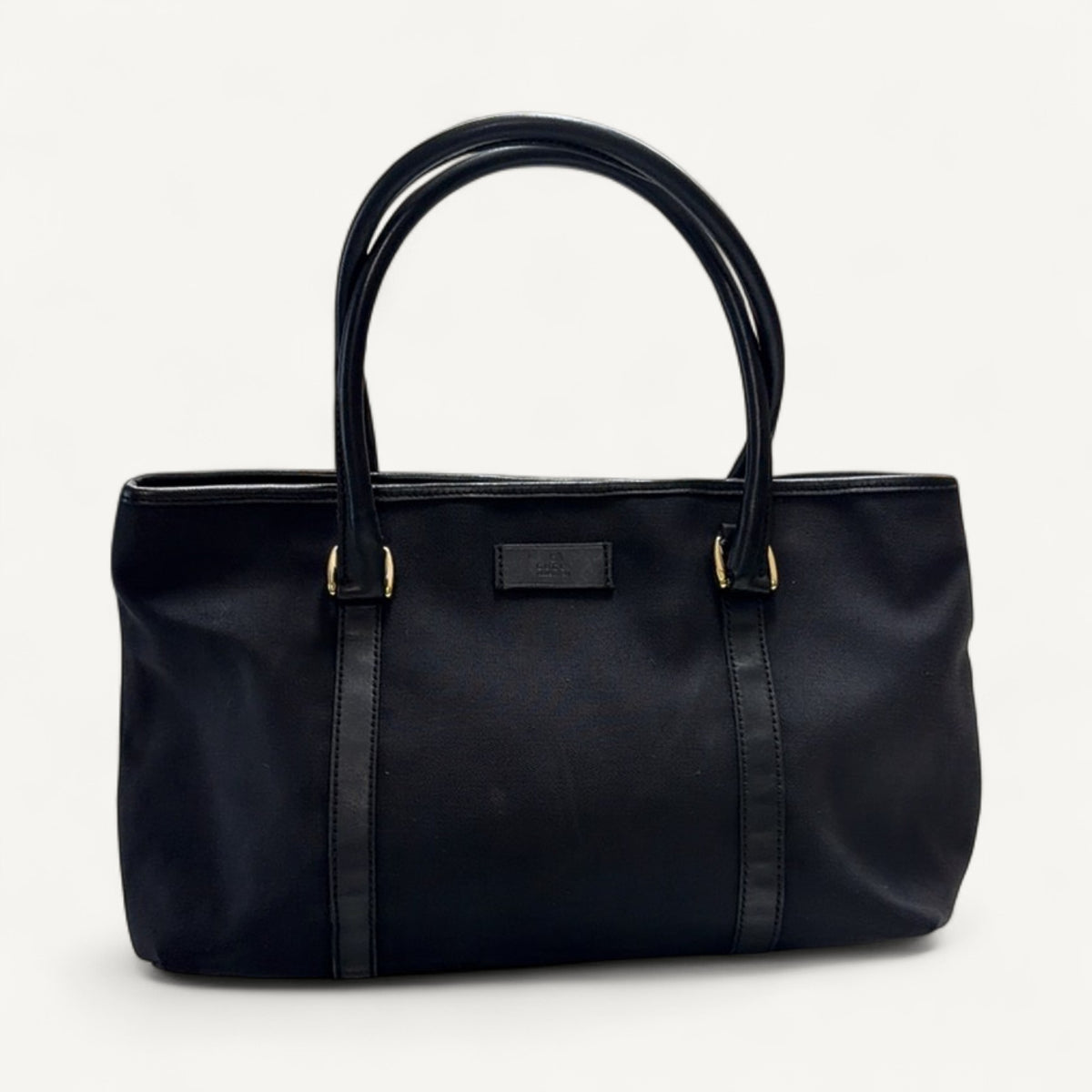 Gucci Black Canvas Shoulder in Black