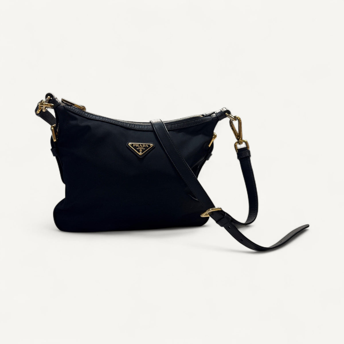 Prada Nylon Sling Crossbody Bag in Black
