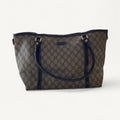 Gucci GG Canvas Tote in Dark Brown