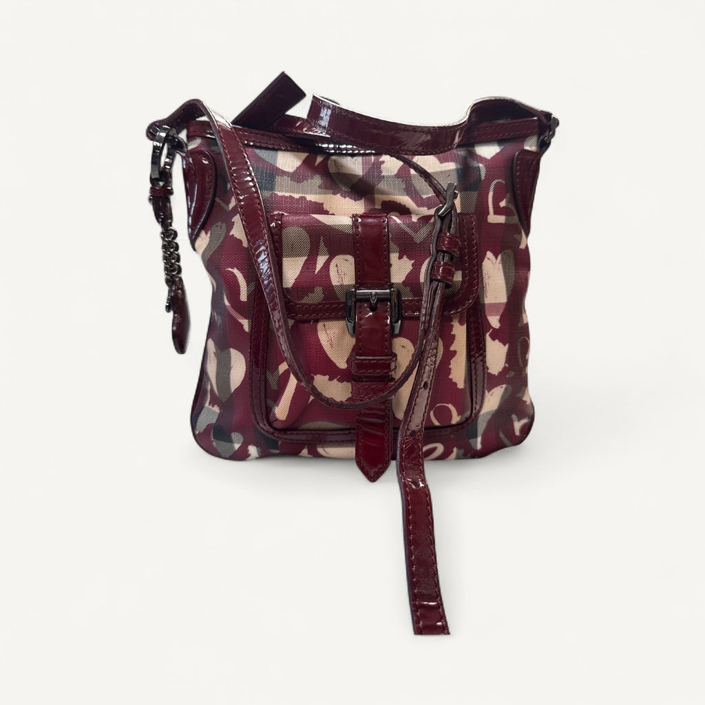 Burberry Heart Sling Crossbody Bag in Red