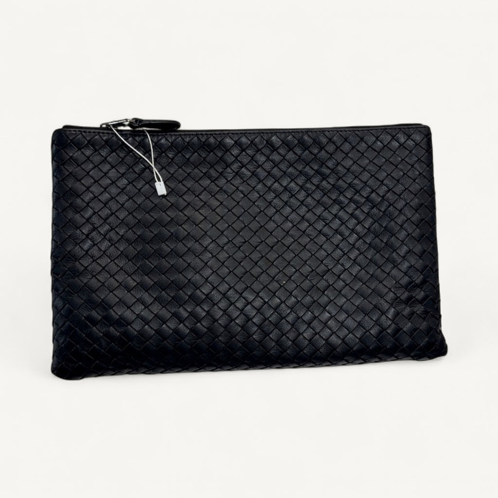 Bottega Veneta Intrecciato Clutch in Black