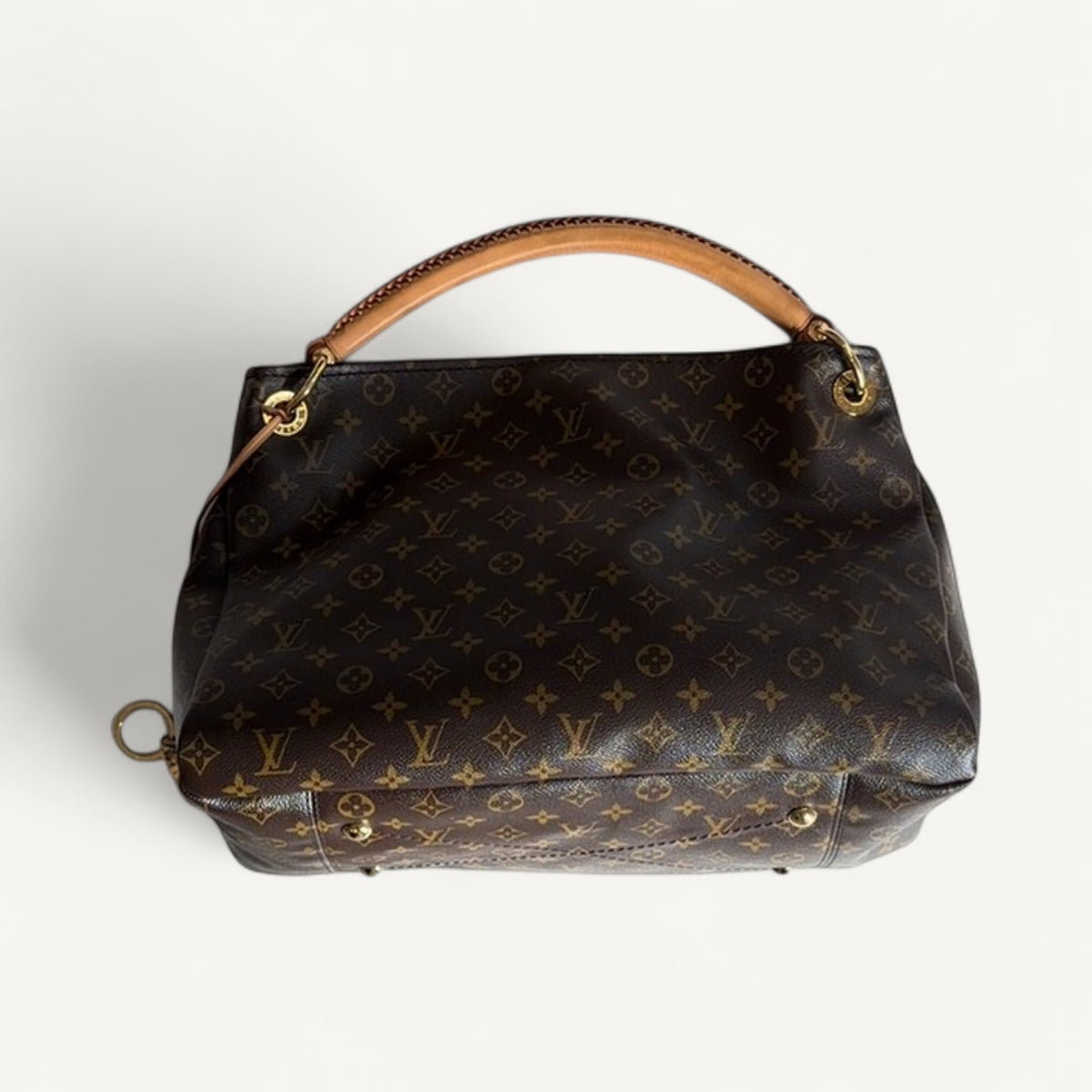 Louis Vuitton Monogram Artsy Hobo Mm Shoulder Tote in Dark Brown