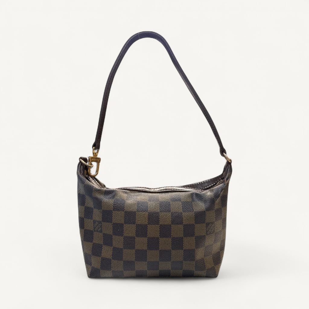 Louis Vuitton Damier Ebene Hobo Shoulder in Brown