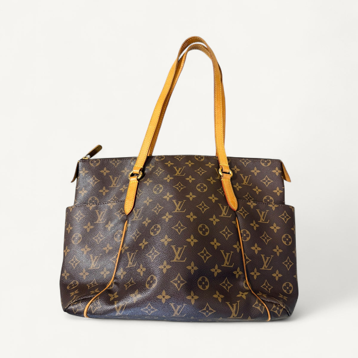 Louis Vuitton Totally Monogram Mm Tote in Brown