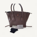 Prada Leather Vitello Daino Convertible Twins Tote Crossbody Bag