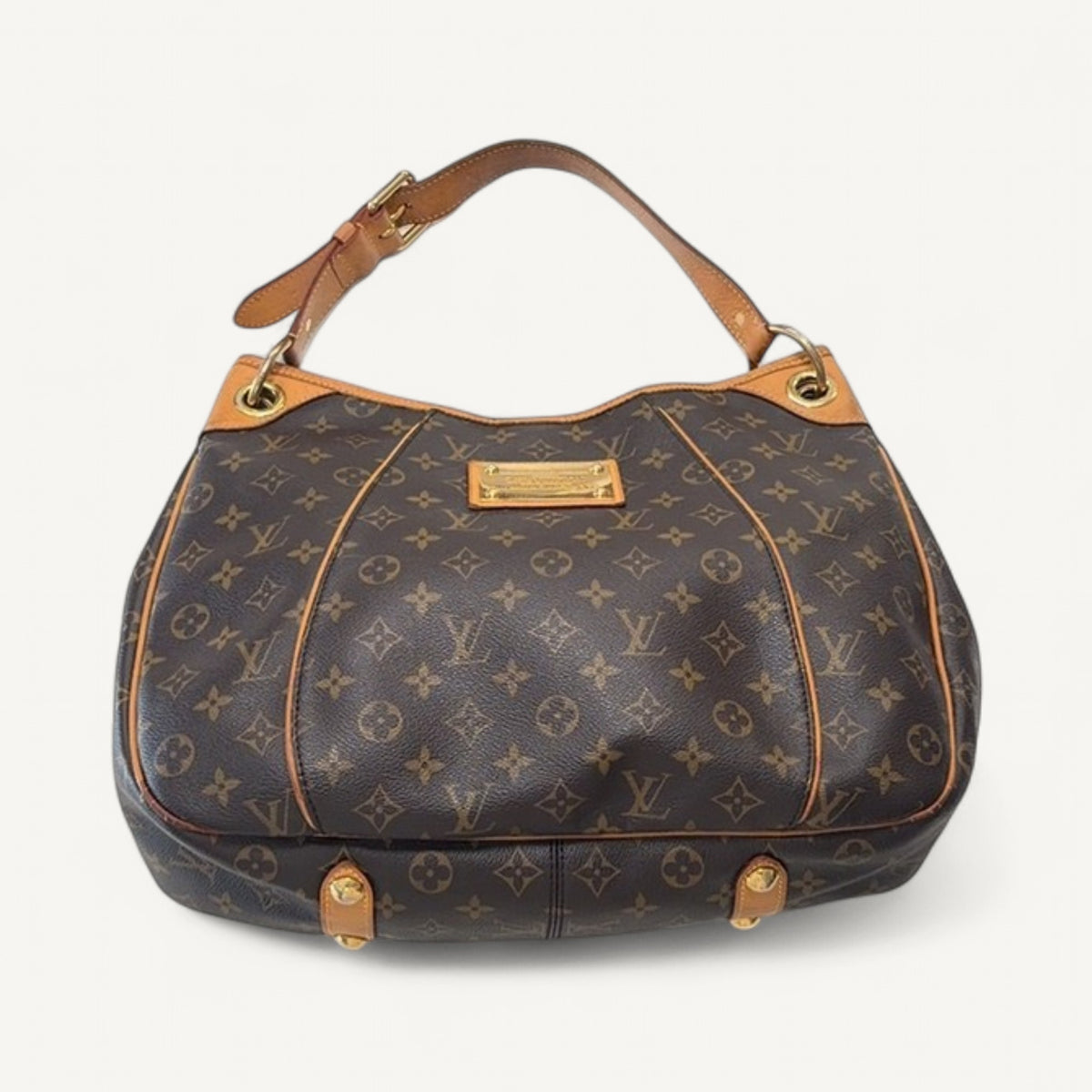 Louis Vuitton Monogram Galliera Canvas Shoulder Bag in Brown
