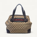 Gucci GG Canvas Tote in Dark Brown