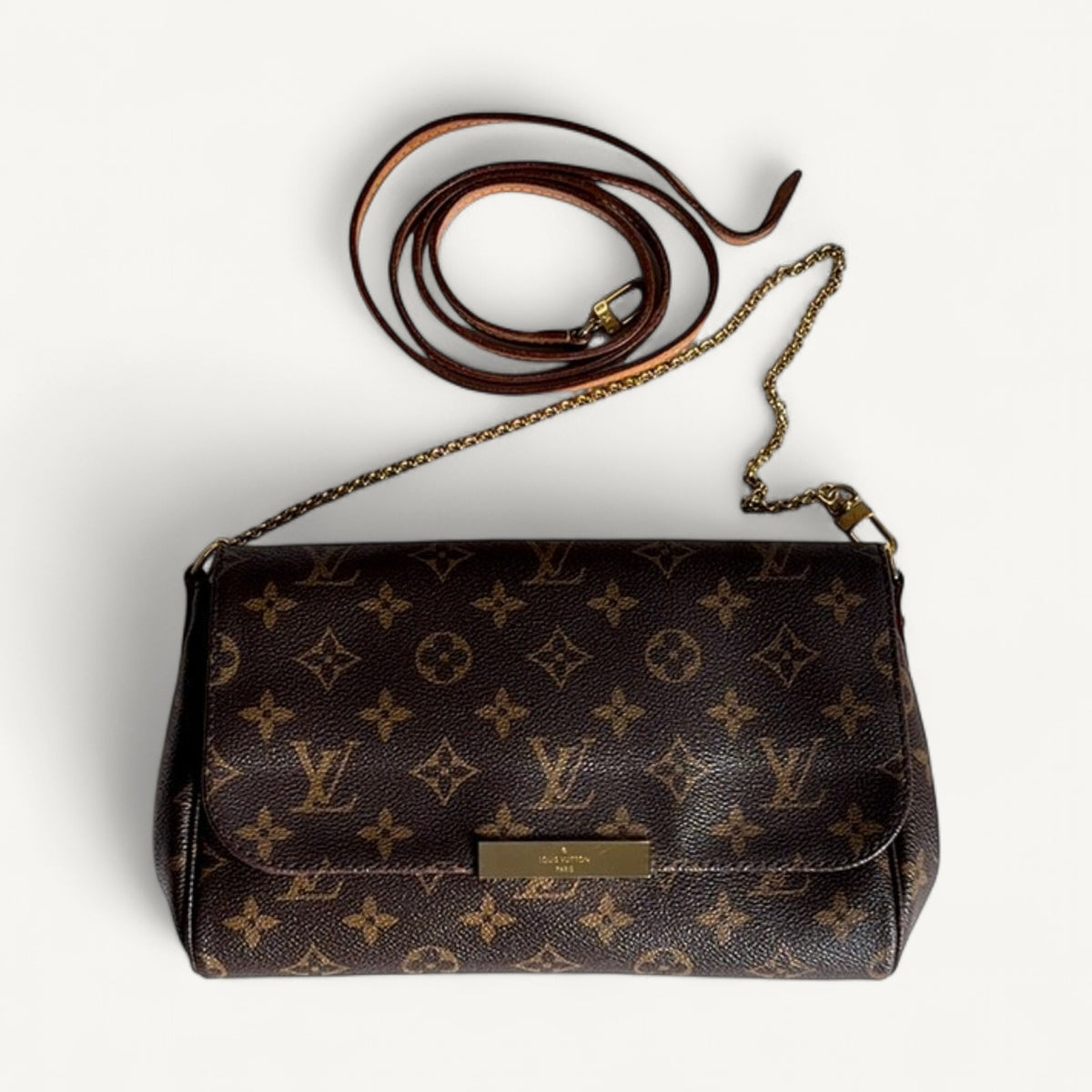 Louis Vuitton Monogram Favorite Mm in Dark Brown