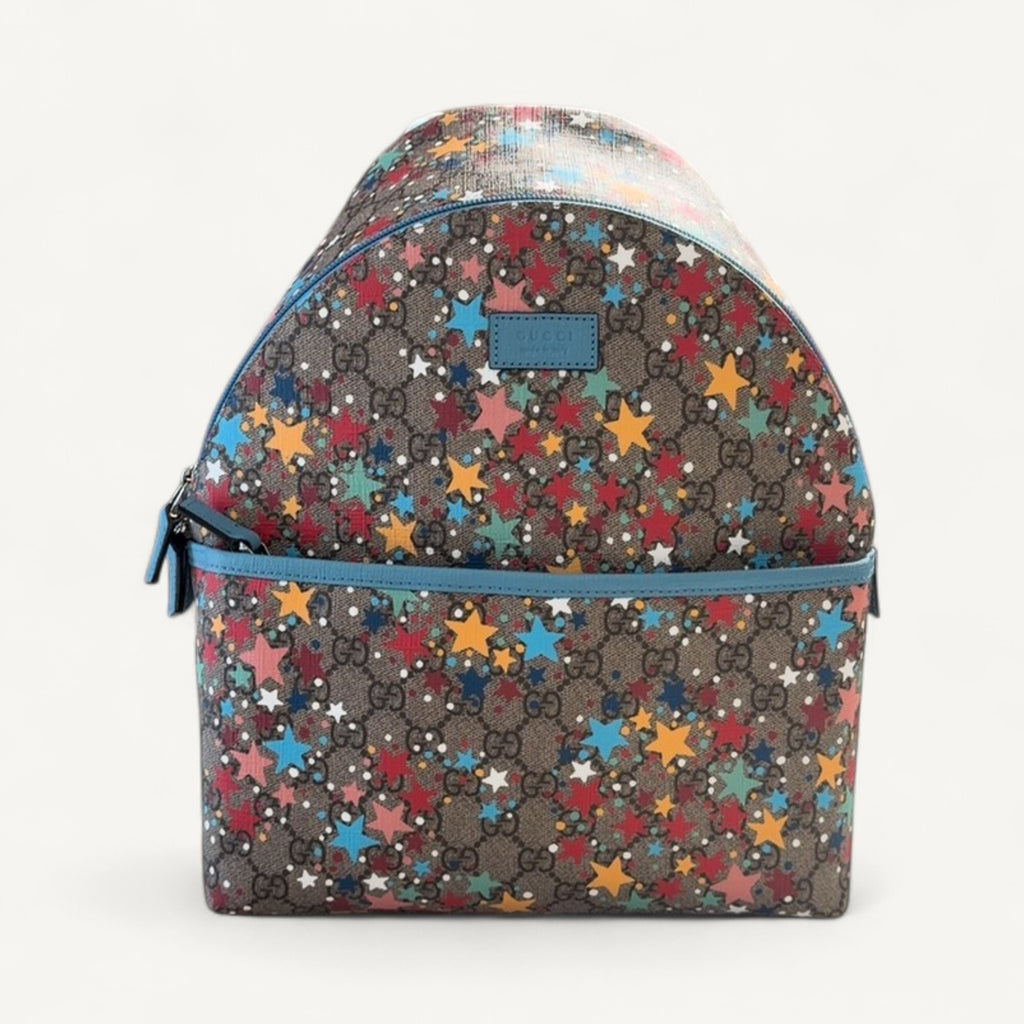 Supreme Backpack Stars Monogram Multicolor in Blue