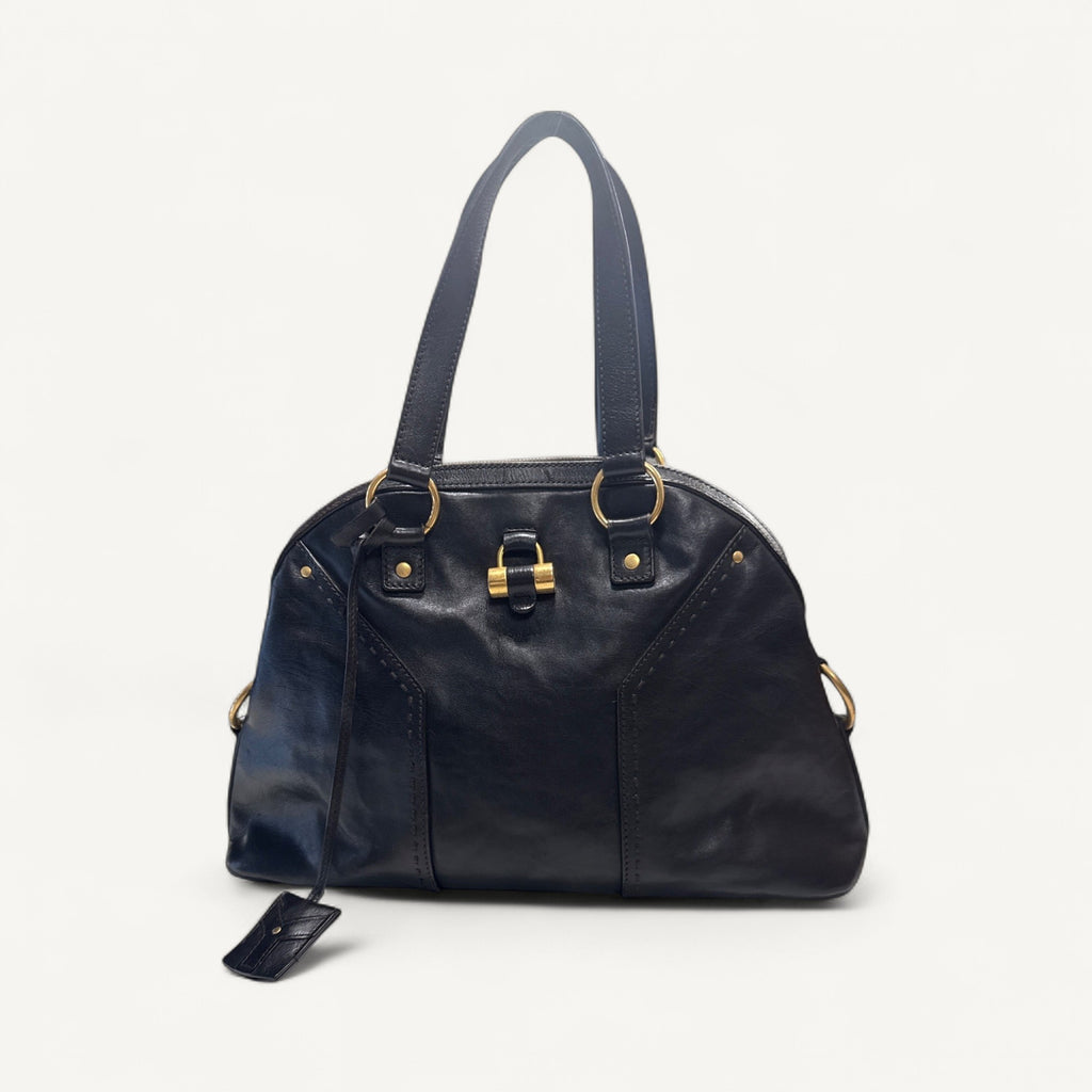 Saint Laurent Muse Tote in Pink & Black
