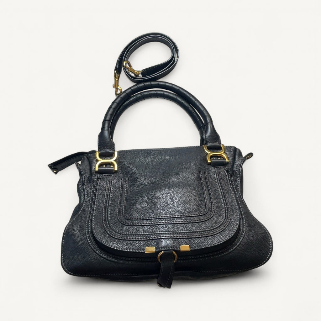 Chloe Marcie Crossbody in Black