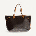Louis Vuitton Monogram Neverfull Mm Tote in Brown