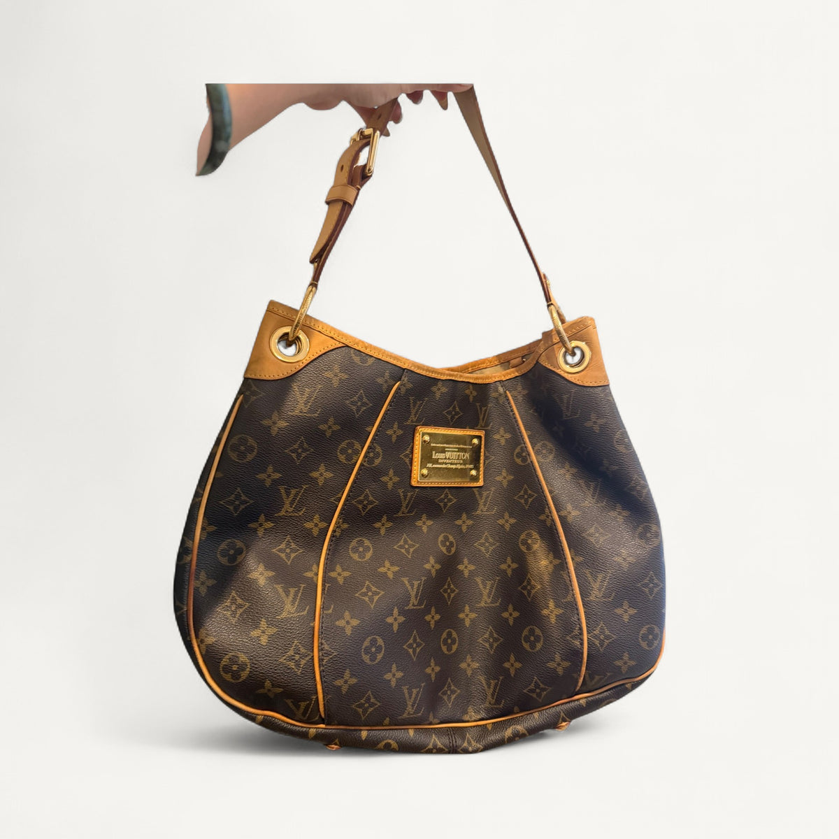 Louis Vuitton Galliera Shoulder Bag in Brown