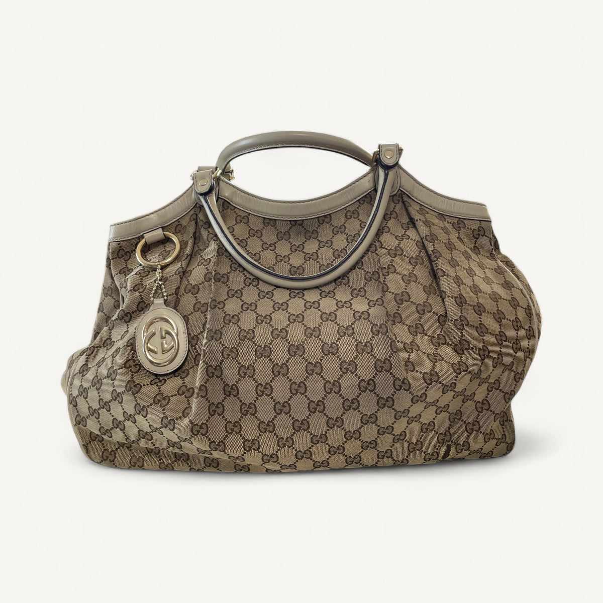Gucci Monogram Canvas Sukey Large Tote