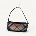Burberry Novacheck Pochette Hobo Bag in Black