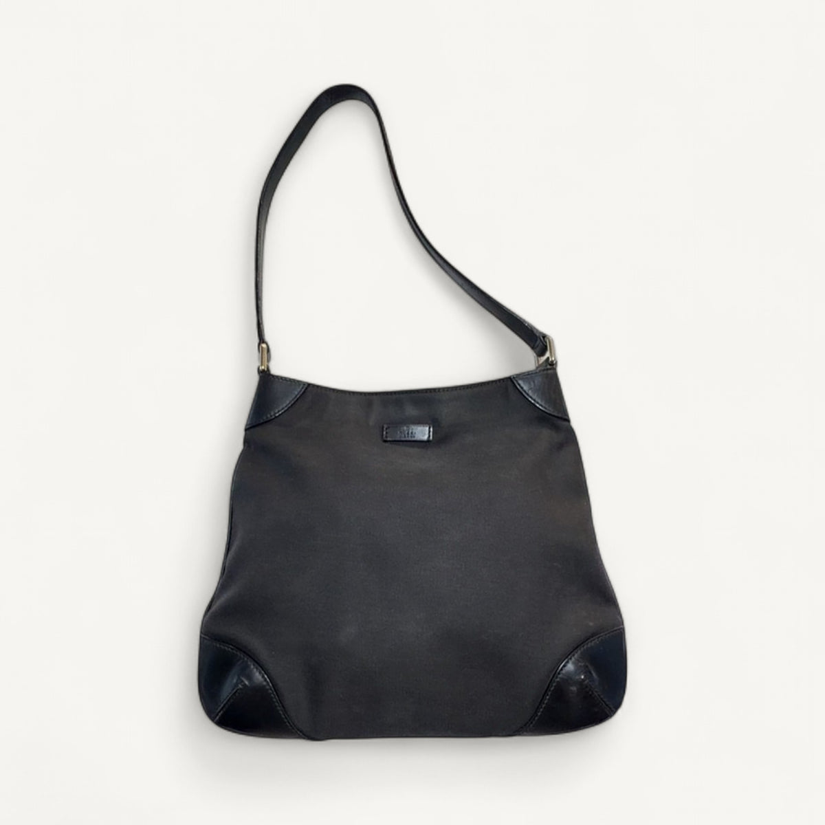Gucci Vintage Nylon Hobo Shoulder in Black