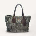 Prada Tessuto Gaufre Tote in Green
