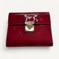 Louis Vuitton Monogram Vernis Wallet in Red