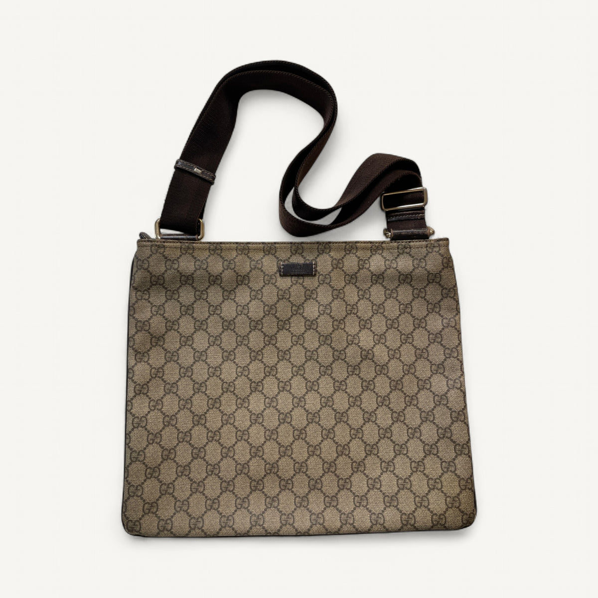 Gucci GG Supreme Crossbody in Brown