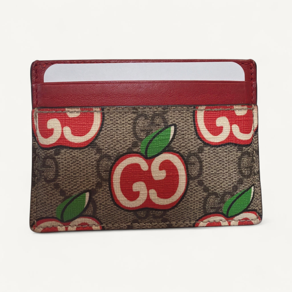 Gucci Supreme Cherry Card Holder