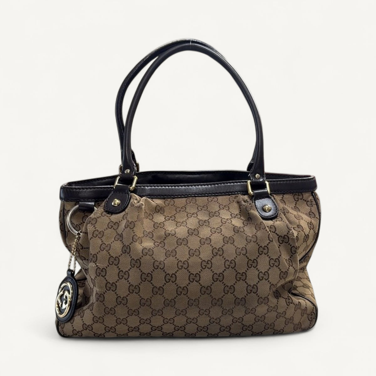 Gucci Monogram Canvas Sukey Tote