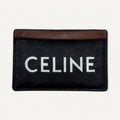 Celine Triomphe Canvas Card Holder in Brown
