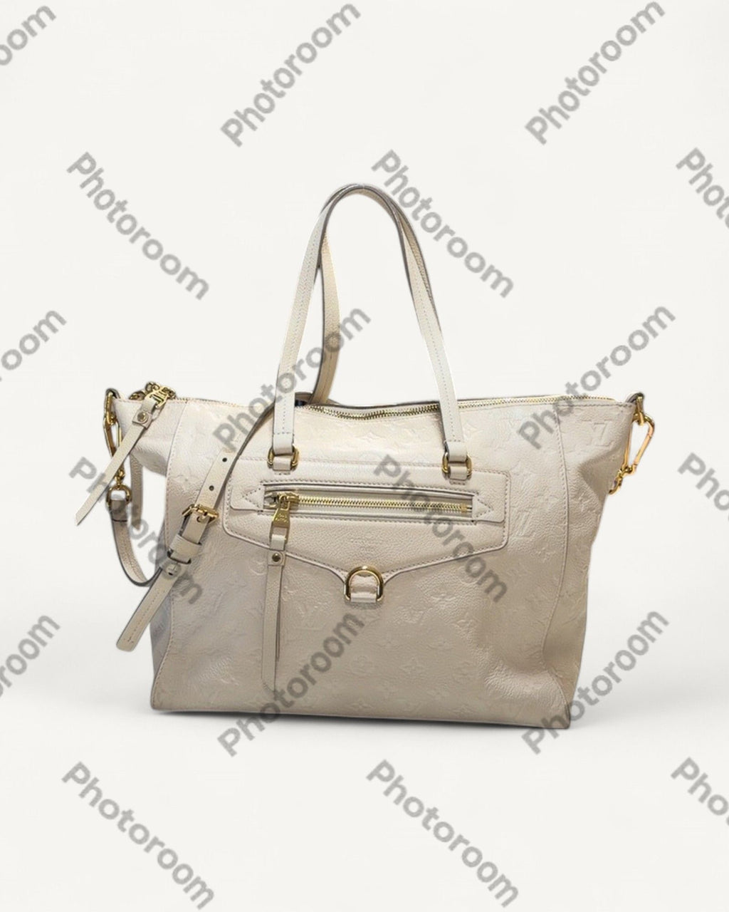 Louis Vuitton Empreinte White Sling Tote in Cream