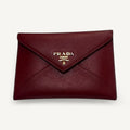 Prada Saffiano Wallet in Red