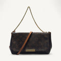 Louis Vuitton Monogram Canvas Flap Crossbody in Brown