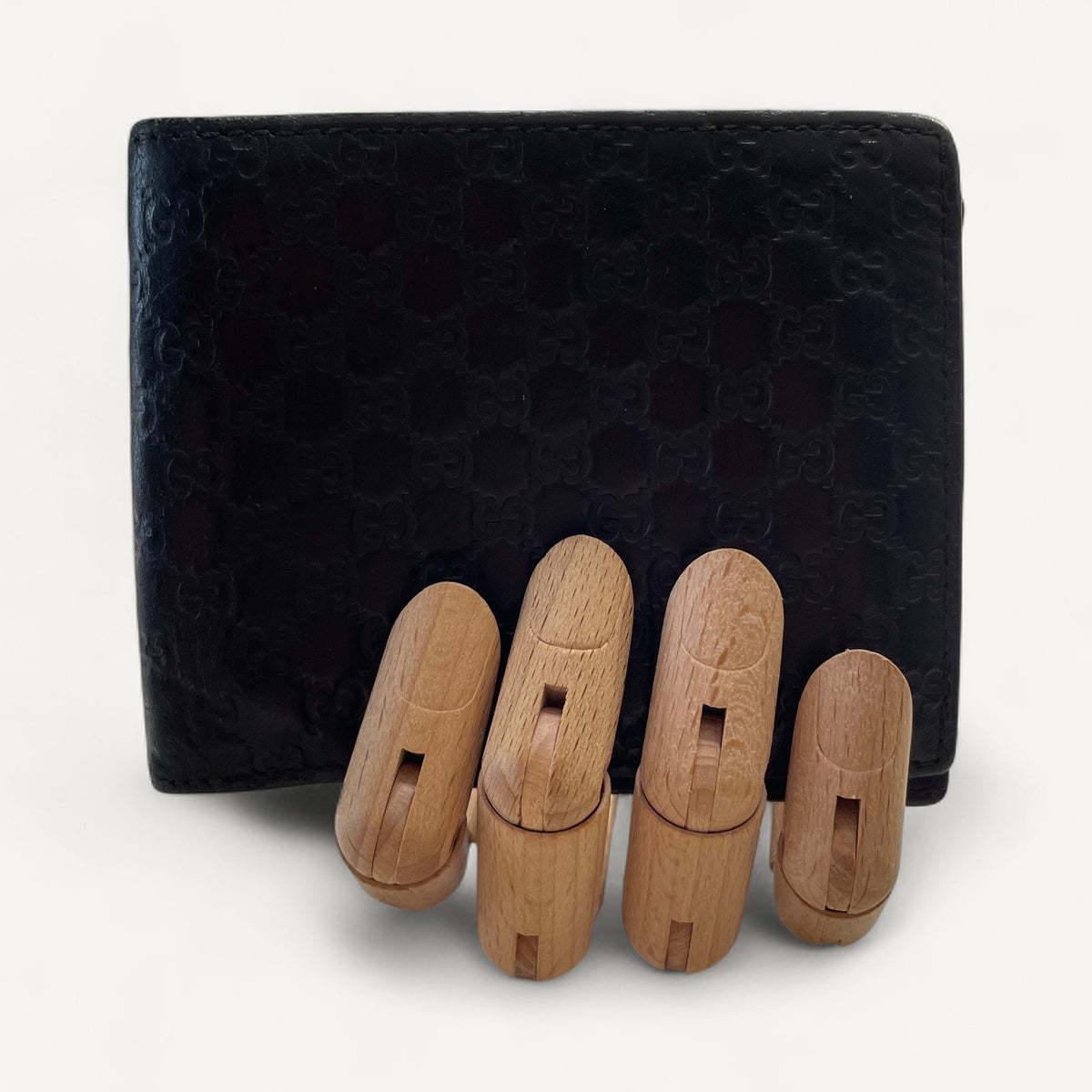 Gucci Guccissima Bifold Wallet in Black