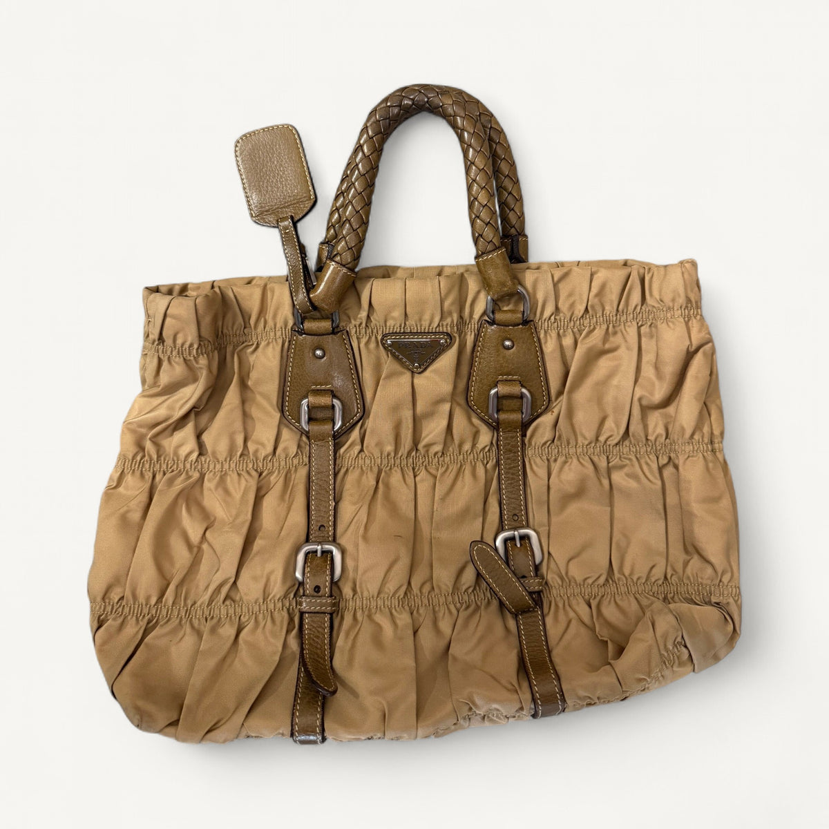 Prada Gaufre Tote in Green