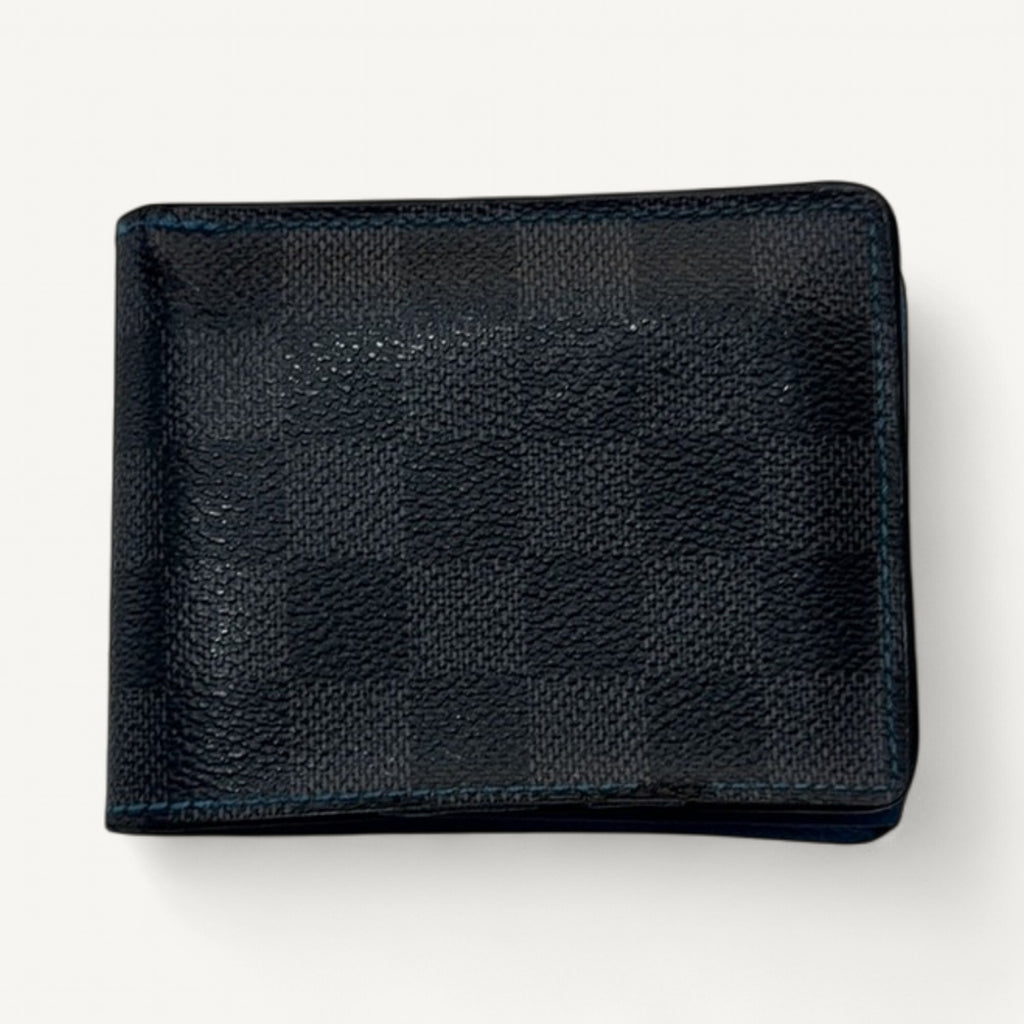 Louis Vuitton Damier Bifold Wallet in Black