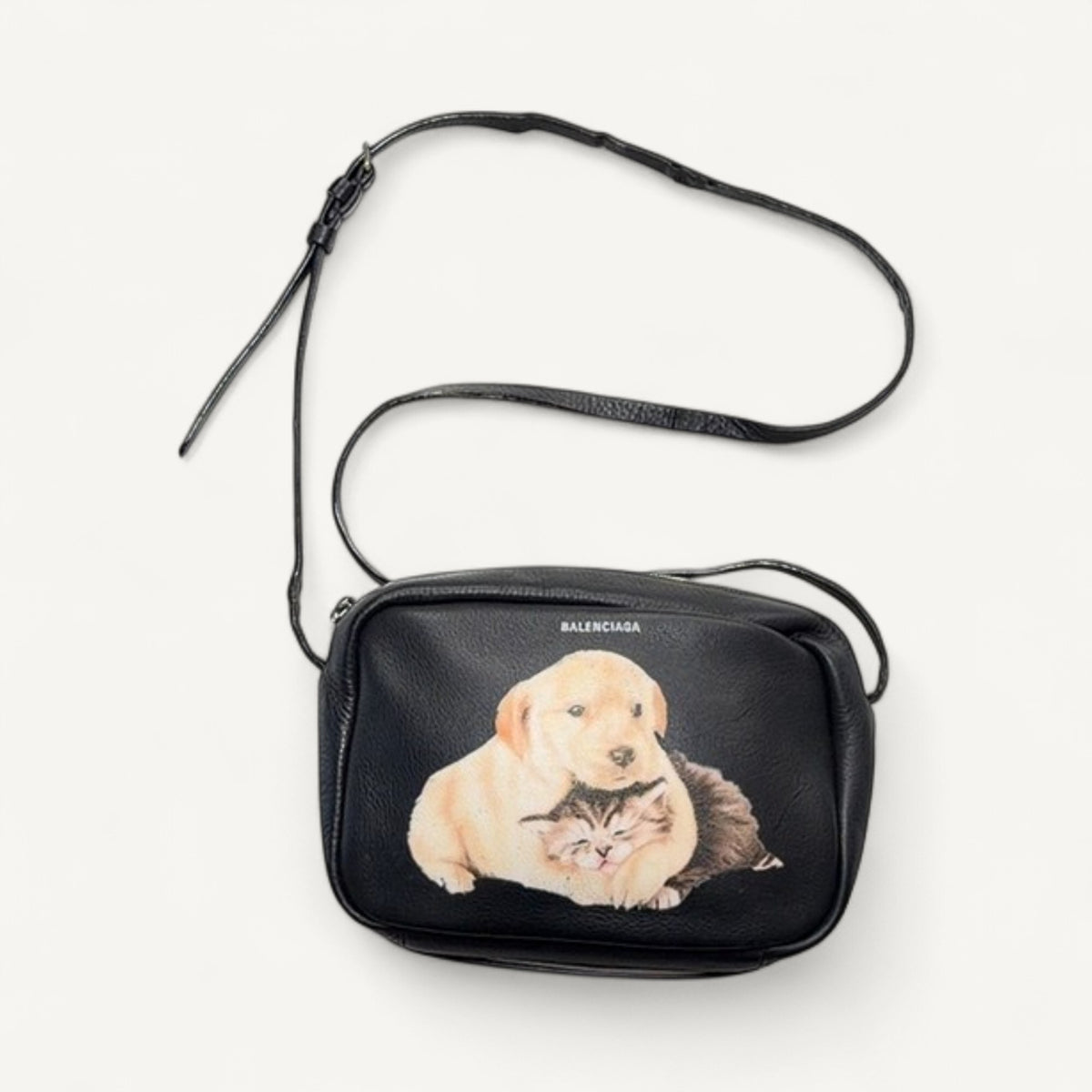 Balenciaga Crossbody Everyday Dog Cat Camera Bag in Black