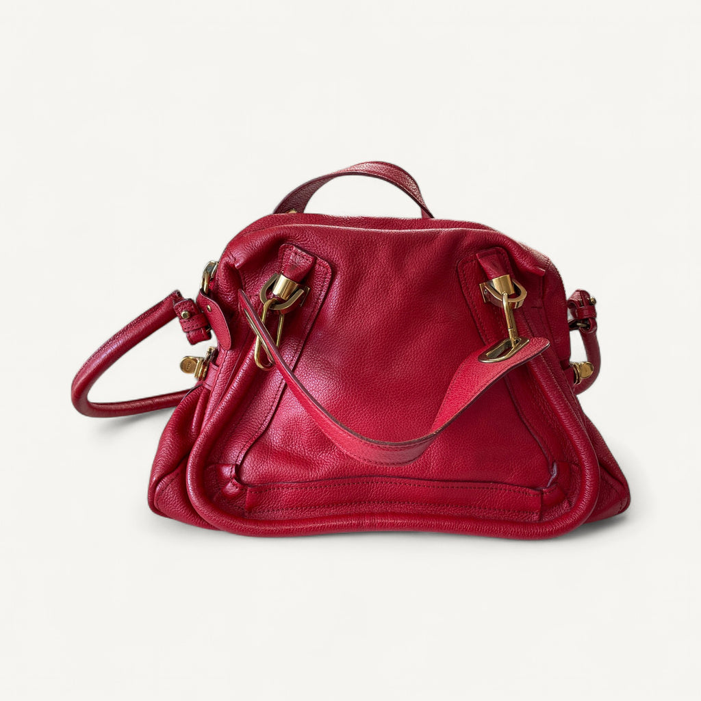 Chloe Paraty Shoulder Bag in Red