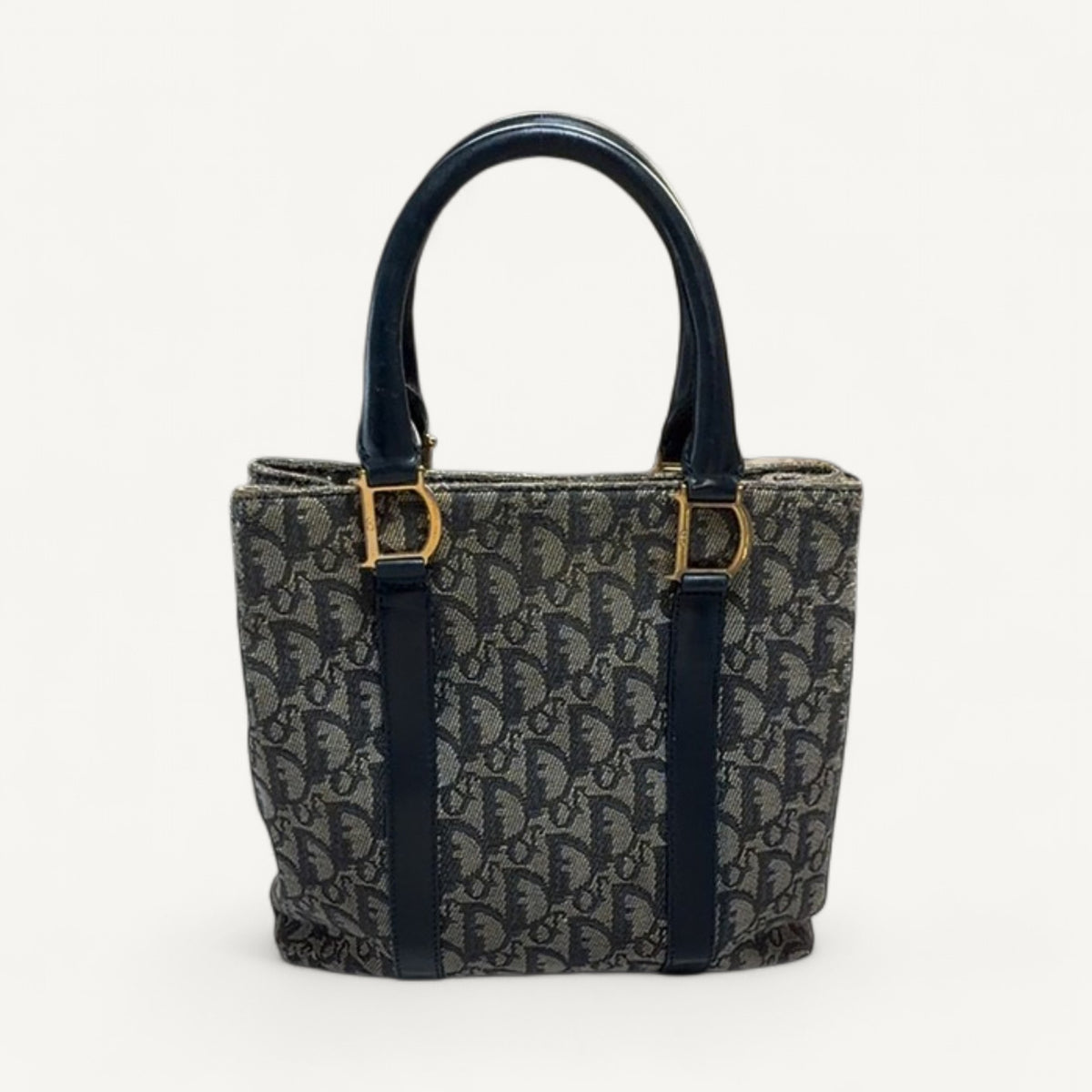 Christian Dior Vintage Monogram Trotter Diorissimo Canvas Tote