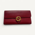 Gucci Interlocking G Wallet in Red
