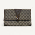 Gucci Vintage GG Canvas Clutch in Brown
