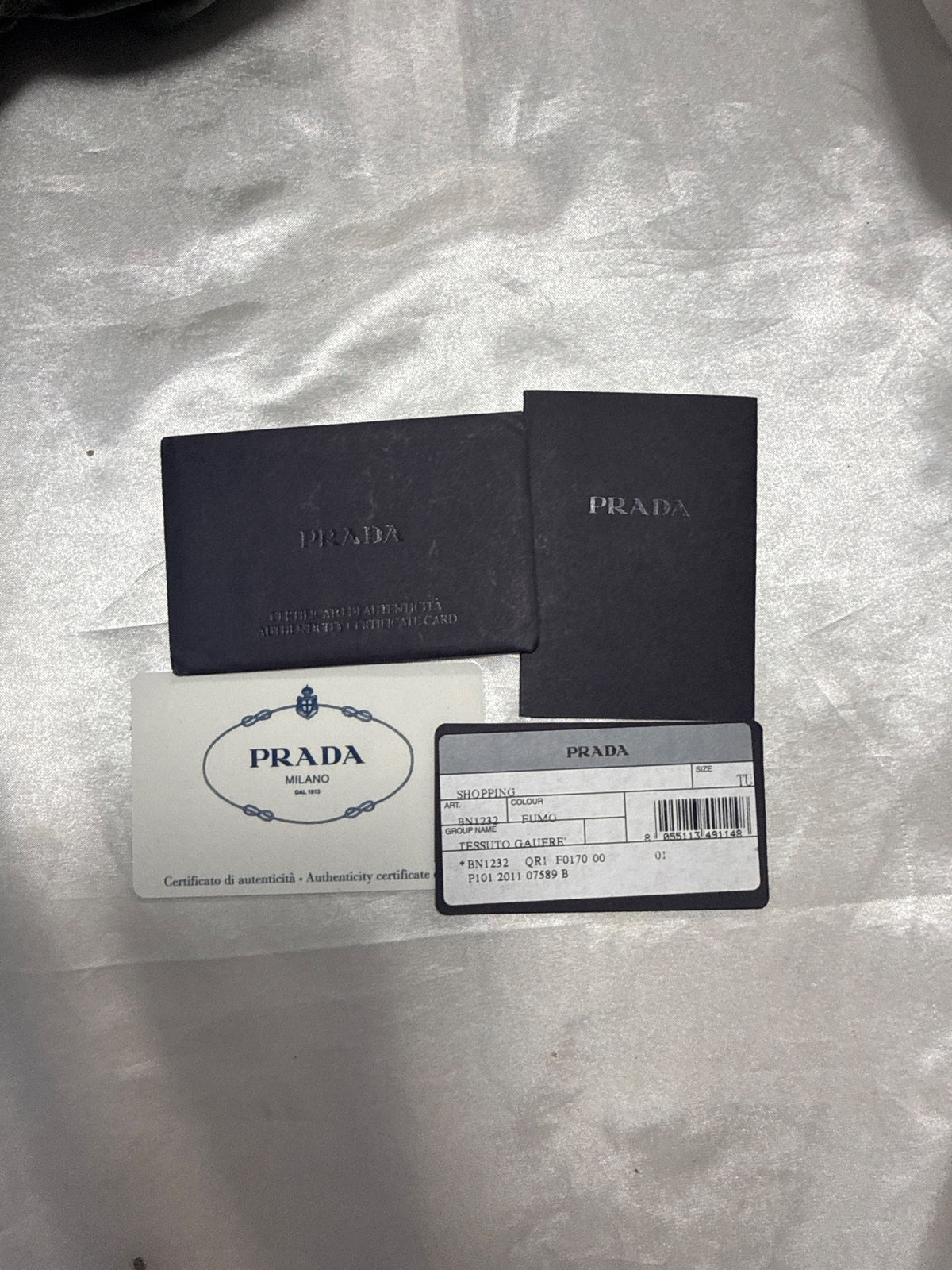 Prada Tessuto Gaufre Tote in Green