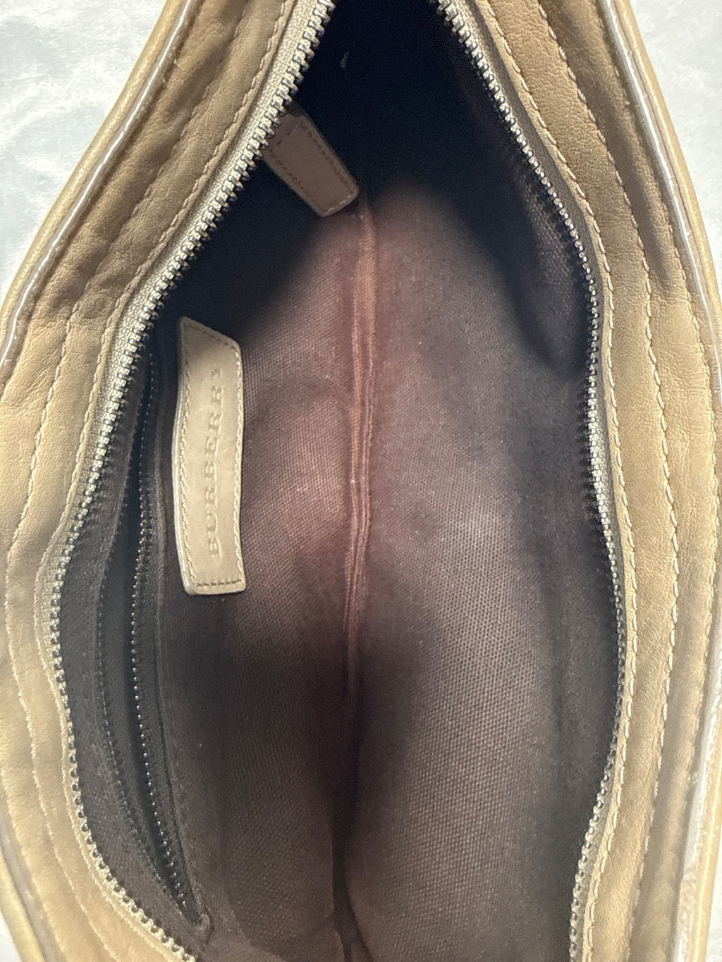 Burberry Check Canvas Shoulder Bag in Brown