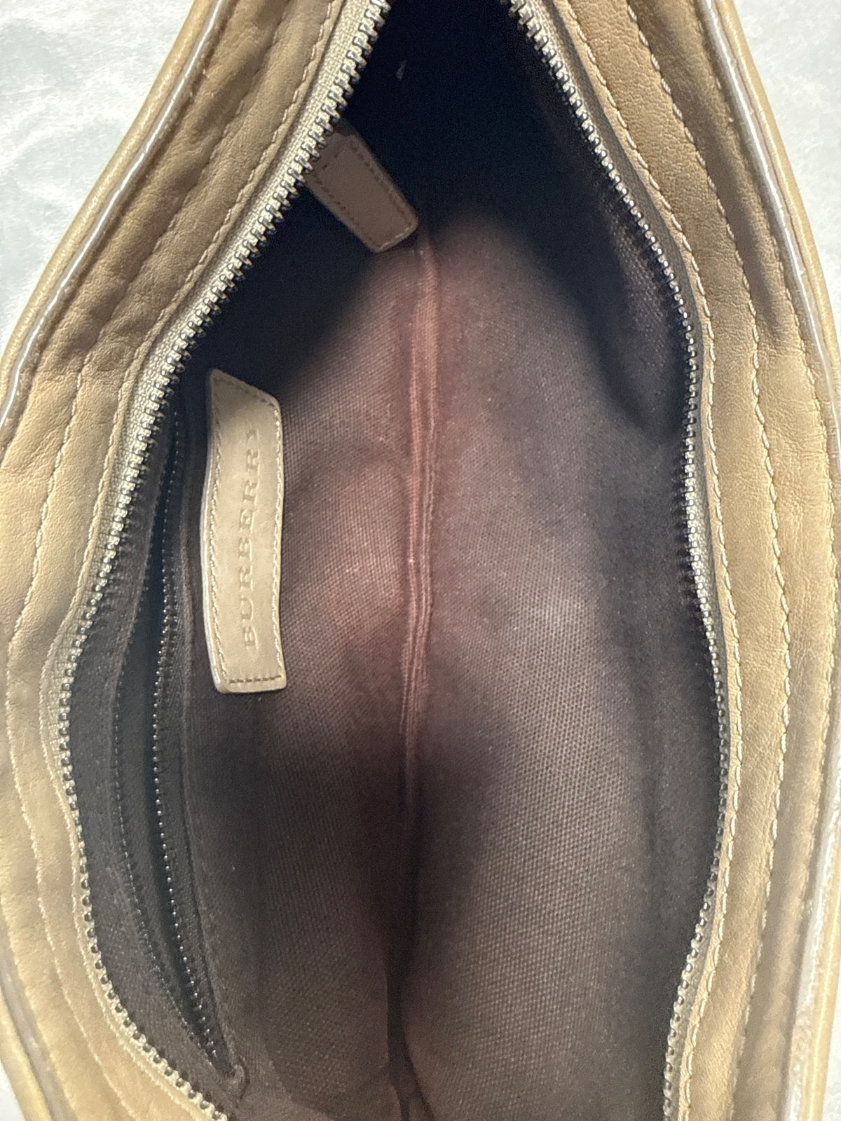 Burberry Check Canvas Shoulder Bag in Brown