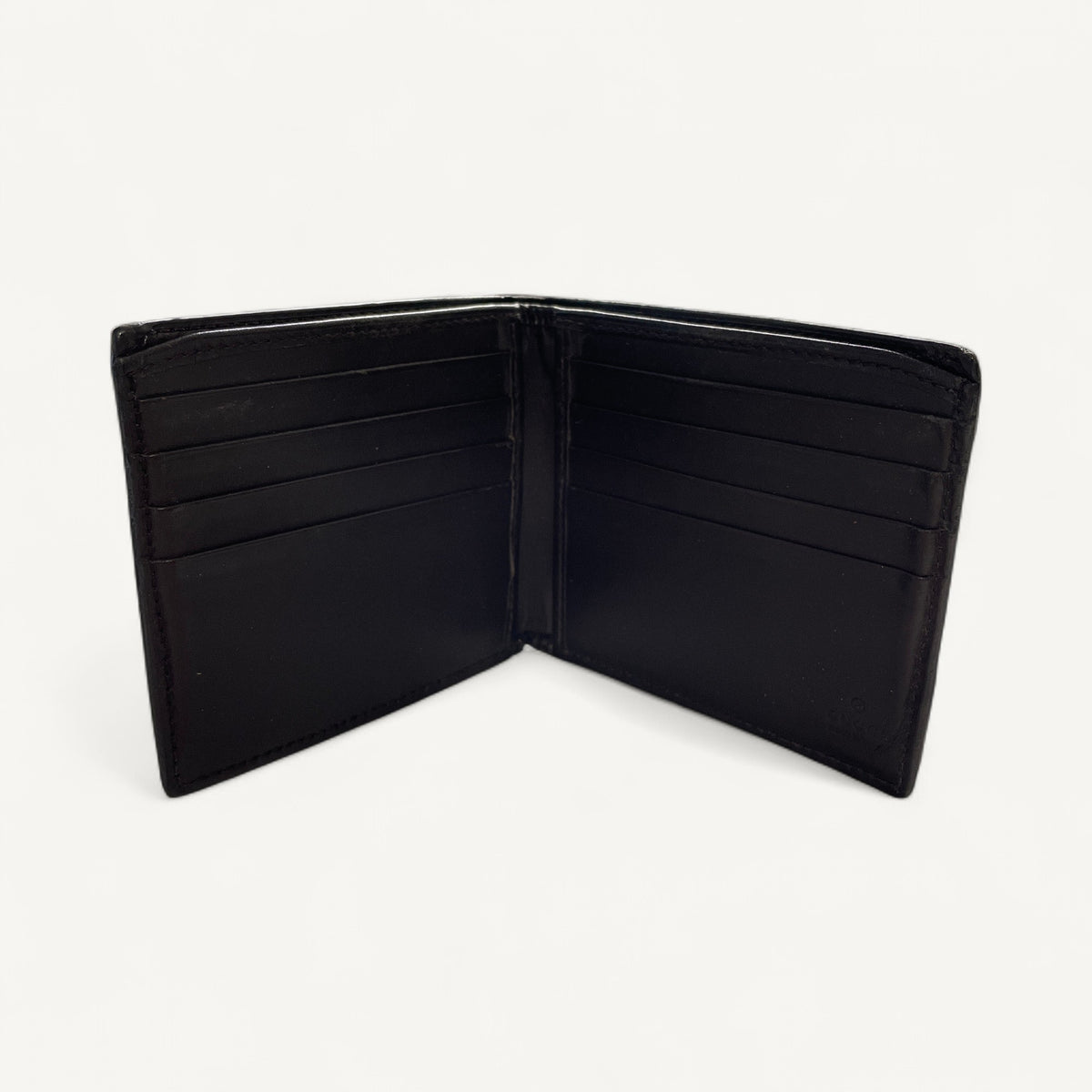 Gucci GG Supreme Web Bifold Wallet in Brown