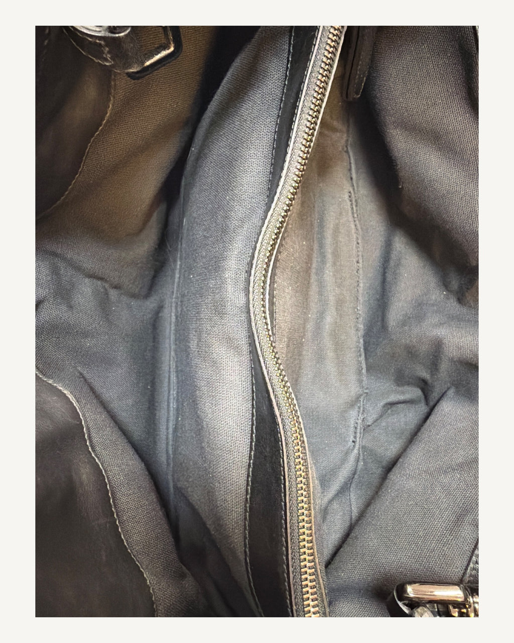 Burberry Haymarket Crossbody Messenger Bag in Black
