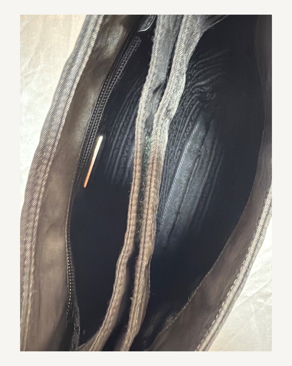 Prada Tessuto Nylon Vintage Hobo Bag in Black
