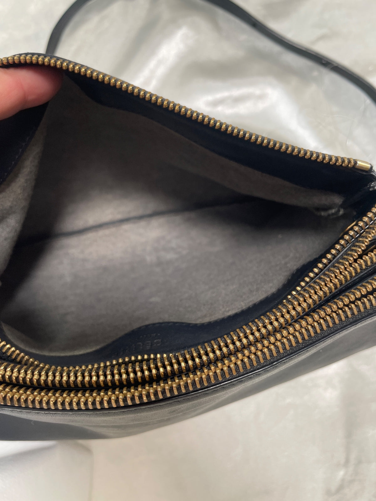 Celine Trio Crossbody Bag in Black