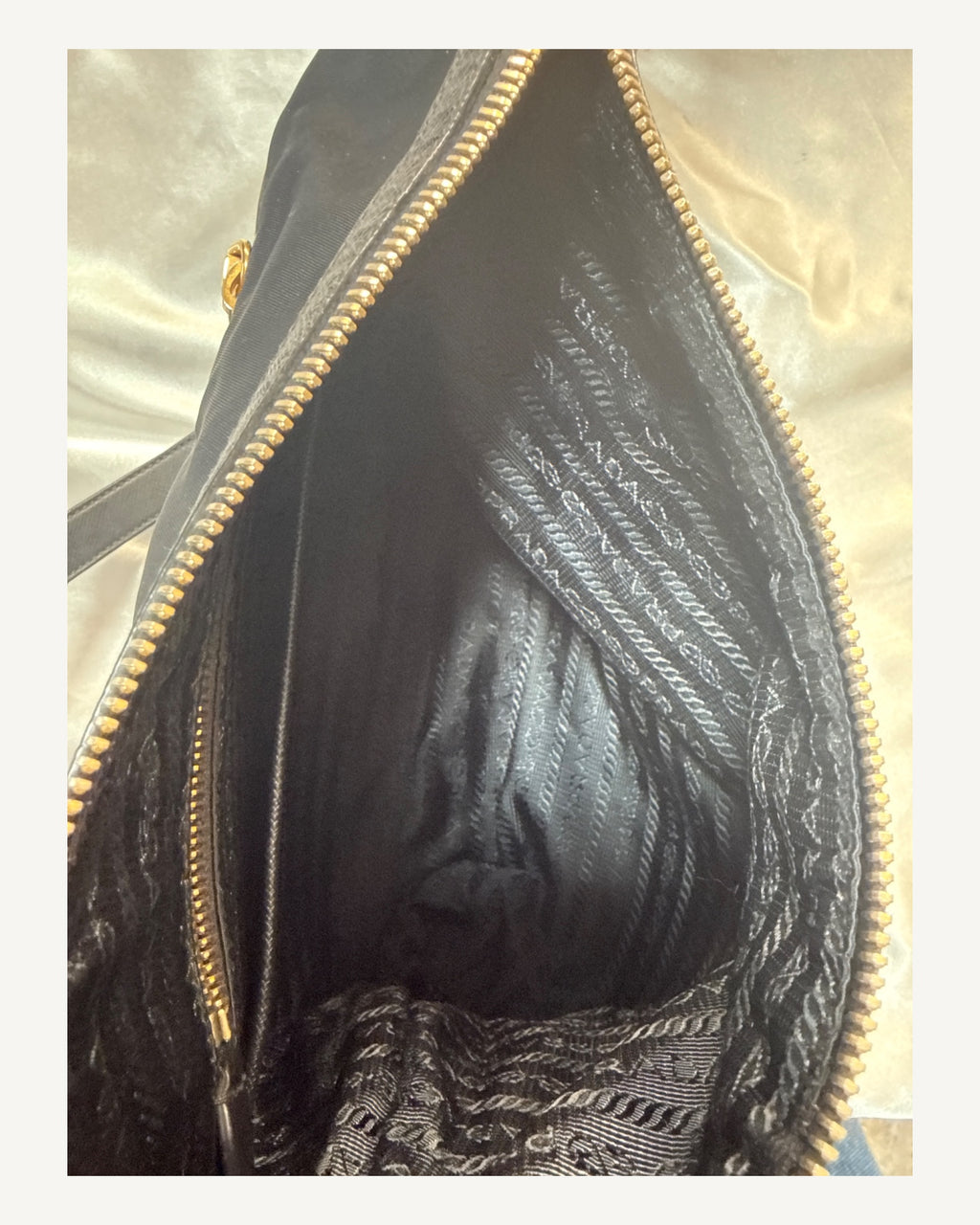 Prada Nylon Sling Crossbody Bag in Black